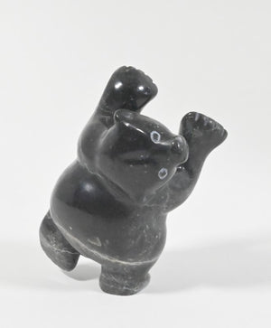 Dancing Polar Bear by Markusie Papigatuk of Kinngait, Nunavut, Canada