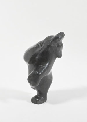 Dancing Polar Bear by Adamie Mathewsie of Kinngait, Nunavut, Canada