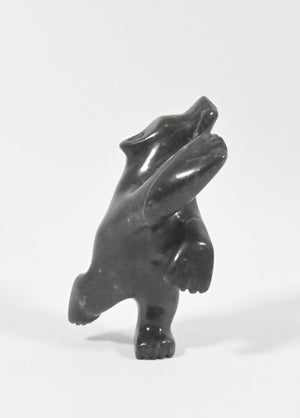 Dancing Polar Bear by Adamie Mathewsie of Kinngait, Nunavut, Canada
