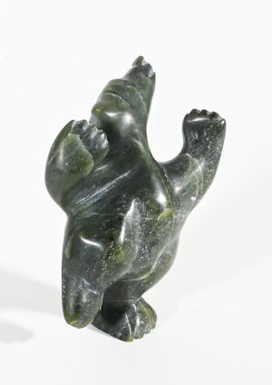 Dancing Polar Bear by Ottokie Samayualie
