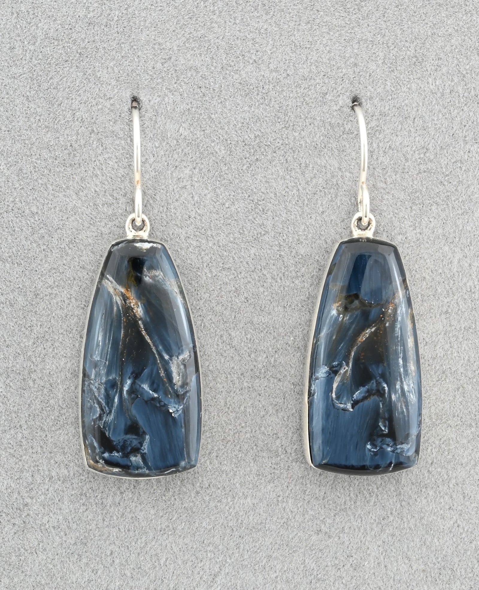 Earrings with Pietersite by Cathy Webster