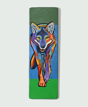 "Coyote" Acrylic on Board by Leland Holiday