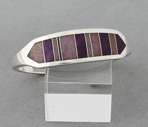 Bracelet, Cuff with inlay by Tracey-Knifewing (vintage)