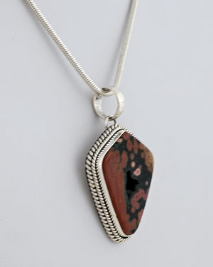 Pendant with Ocean Jasper by Artie Yellowhorse