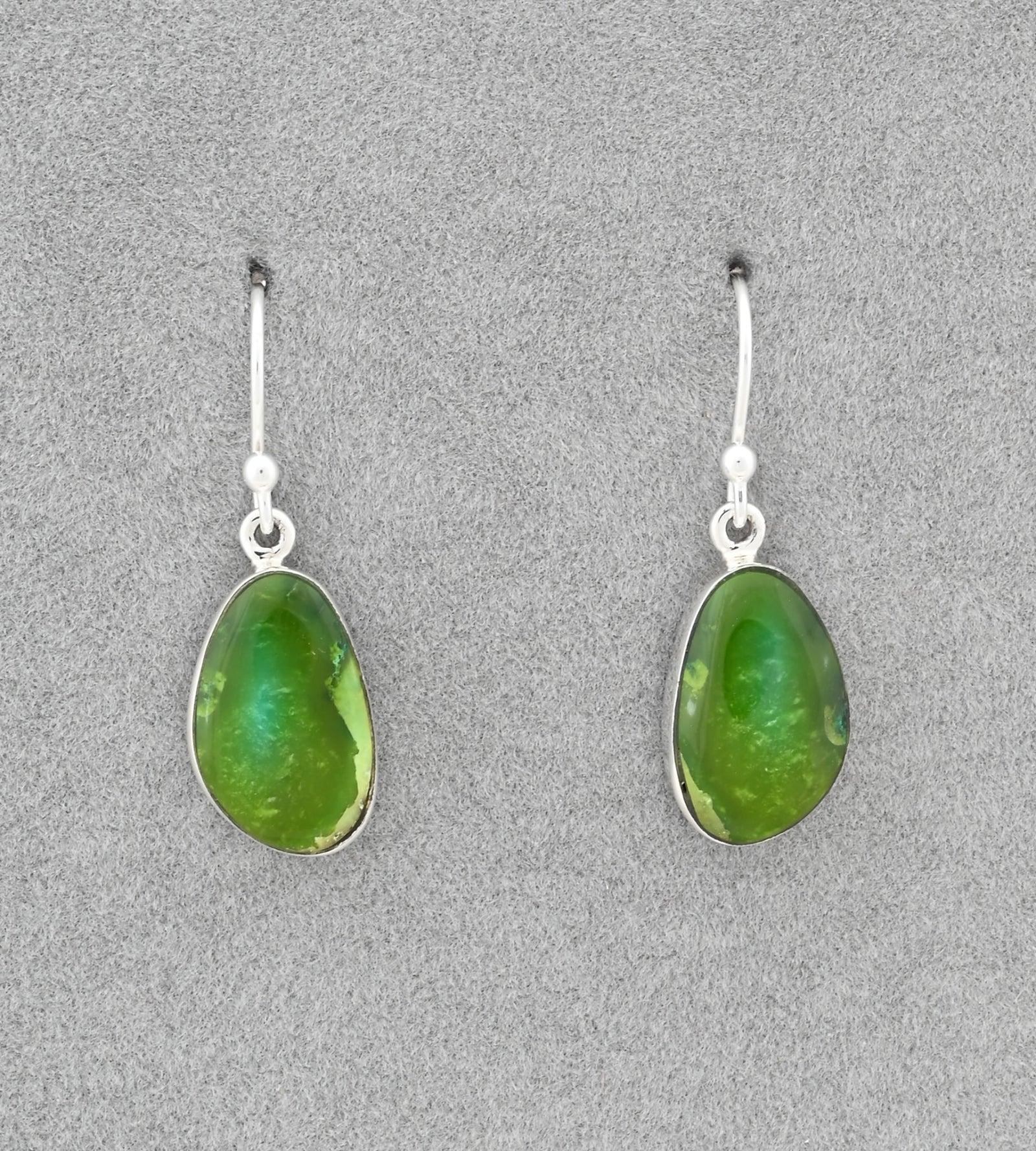 Earrings with Sonoran Mtn. Turquoise by Sheryl Martinez