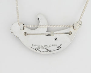 Reclining Sea Otter II Pin/Pendant by Denise Wallace