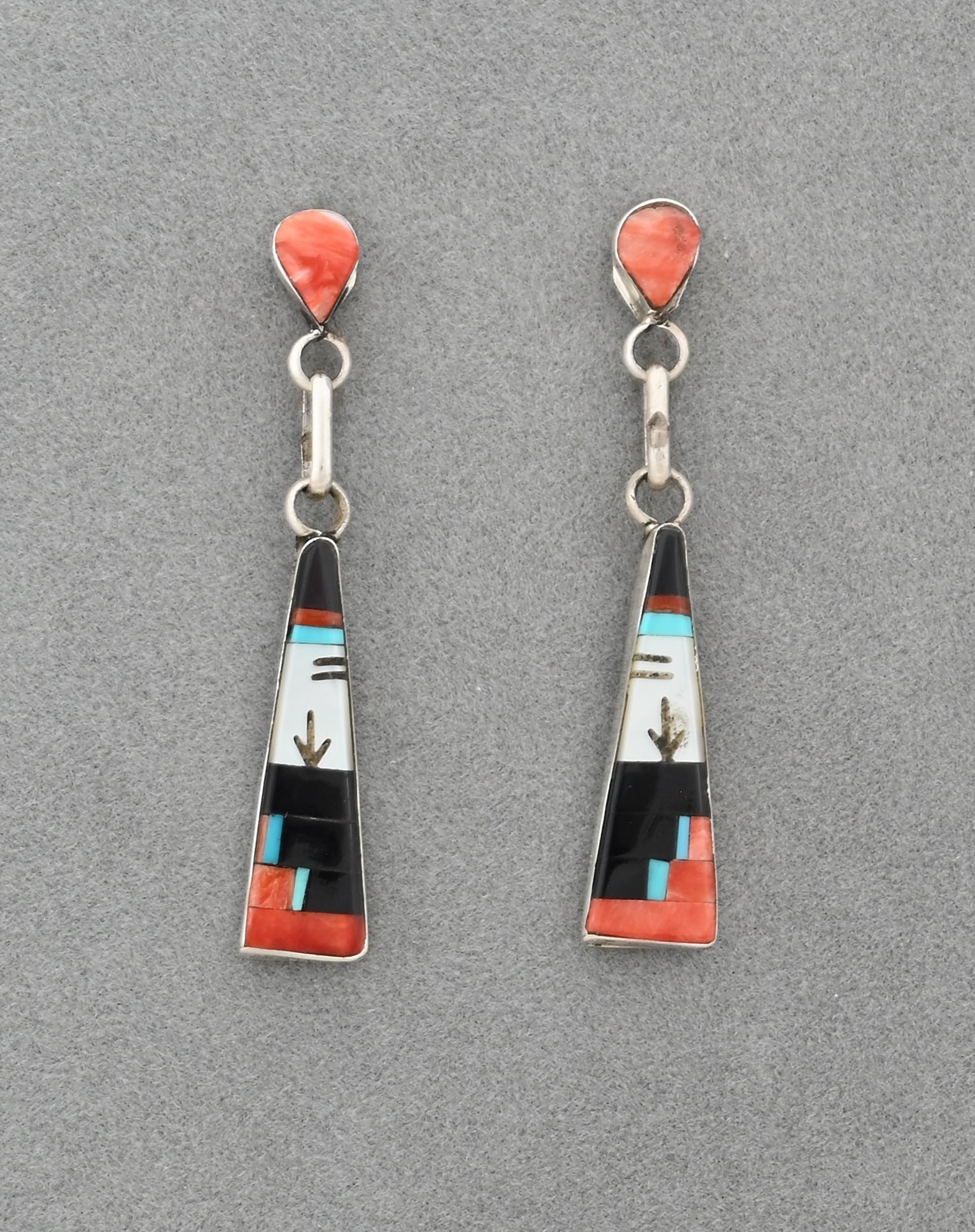 Earrings with Inlay by Jason Bobelu