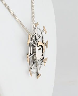 Denise Wallace Fisherwoman Mask Pin/Pendant #15/100 ; (c.1992)