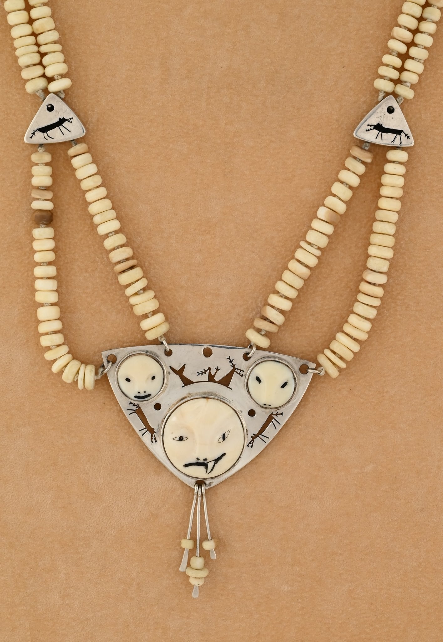 Wolf/Killer Whale Transformation Necklace by Denise Wallace