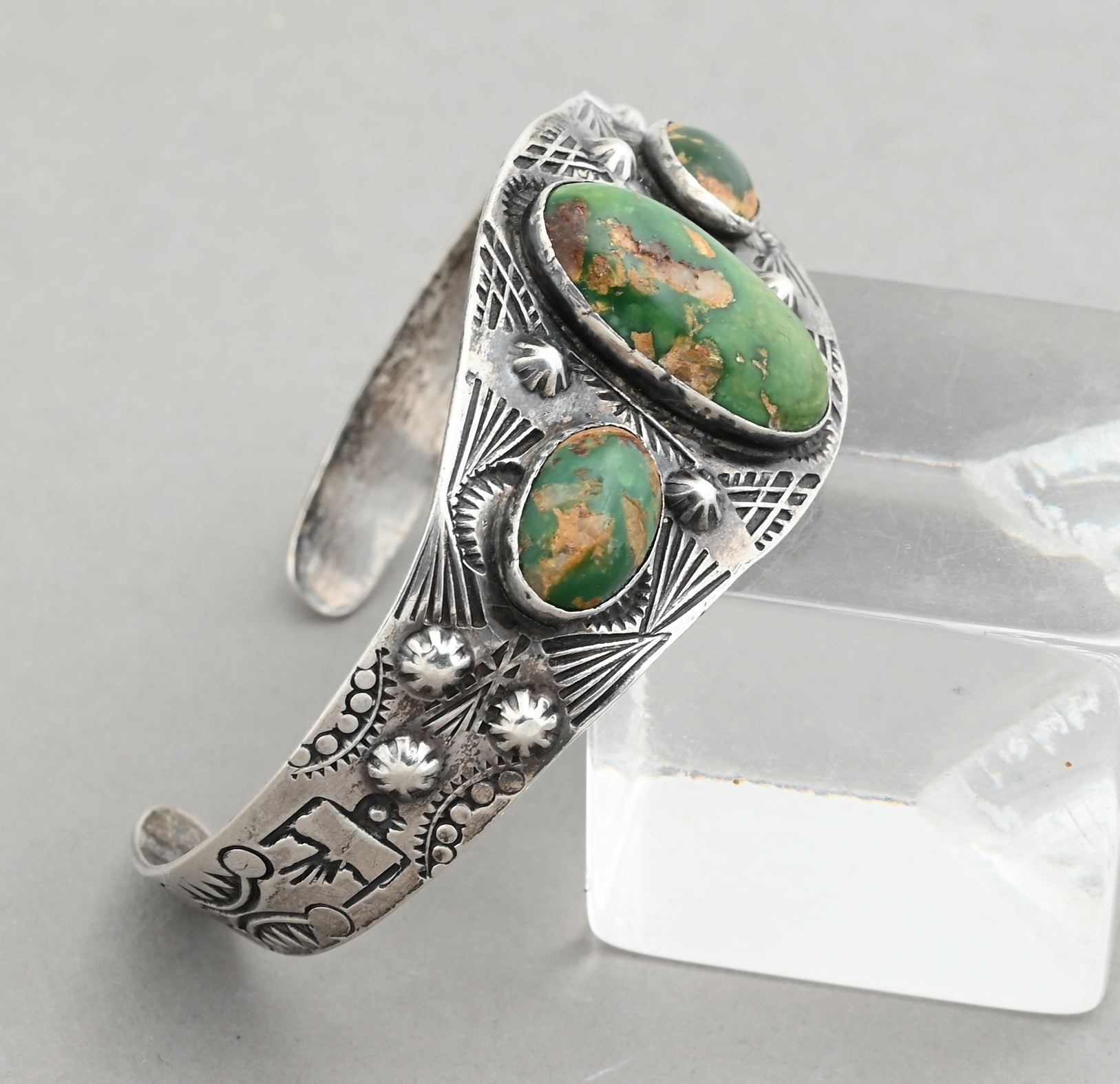 アクセサリー Navajo Vtg Fred Harvey Era Bracelet, Vintage Fred Harvey era Navajo Cuff - Long Ago