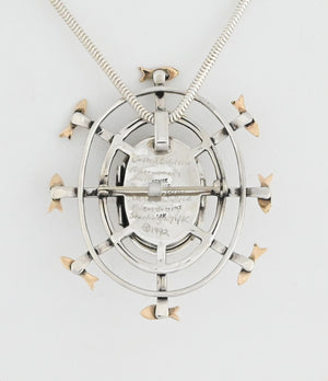 Denise Wallace Fisherwoman Mask Pin/Pendant #15/100 ; (c.1992)