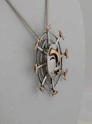 Denise Wallace Fisherwoman Mask Pin/Pendant; #62 of 100