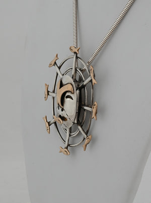 Denise Wallace Fisherwoman Mask Pin/Pendant; #62 of 100