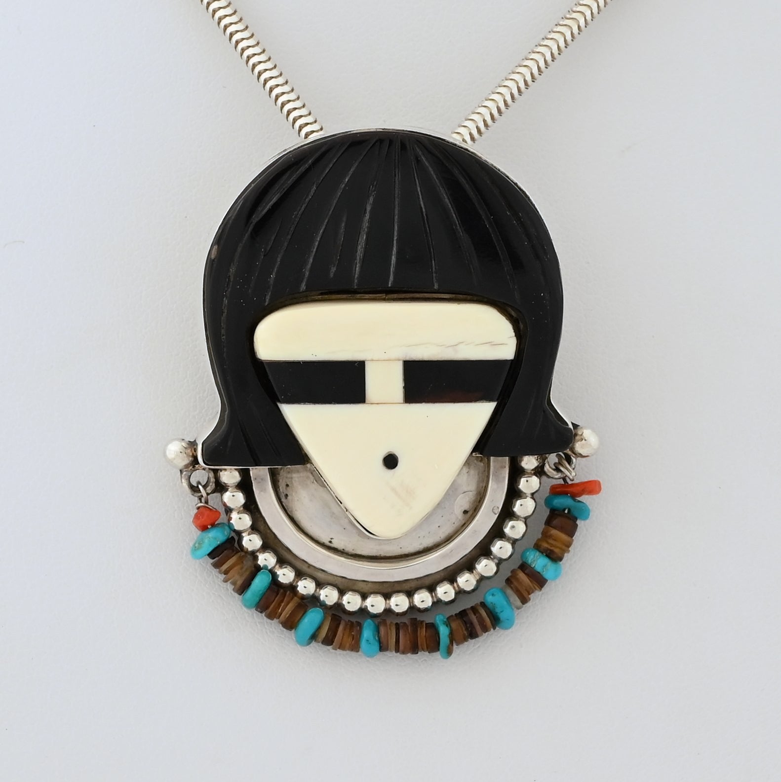 Zuni Woman Pin/Pendant by Gomeo Bobelu