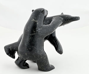 Wrestling Polar Bears by Kooyoo Peter