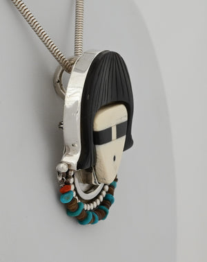 Zuni Woman Pin/Pendant by Gomeo Bobelu