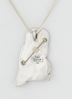 Owl and Baby Pin/Pendant by Dawn Wallace Kulberg