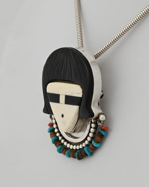 Zuni Woman Pin/Pendant by Gomeo Bobelu