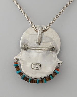 Zuni Woman Pin/Pendant by Gomeo Bobelu