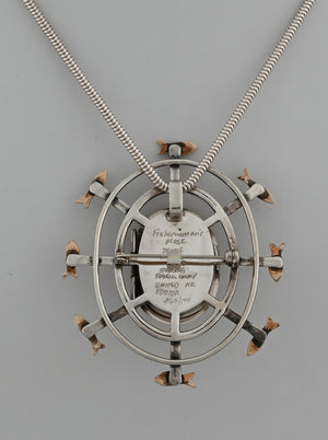 Denise Wallace Fisherwoman Mask Pin/Pendant; #62 of 100