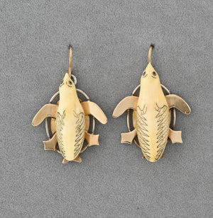 Bird Artifact Earrings by Denise Wallace