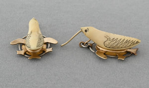 Bird Artifact Earrings by Denise Wallace