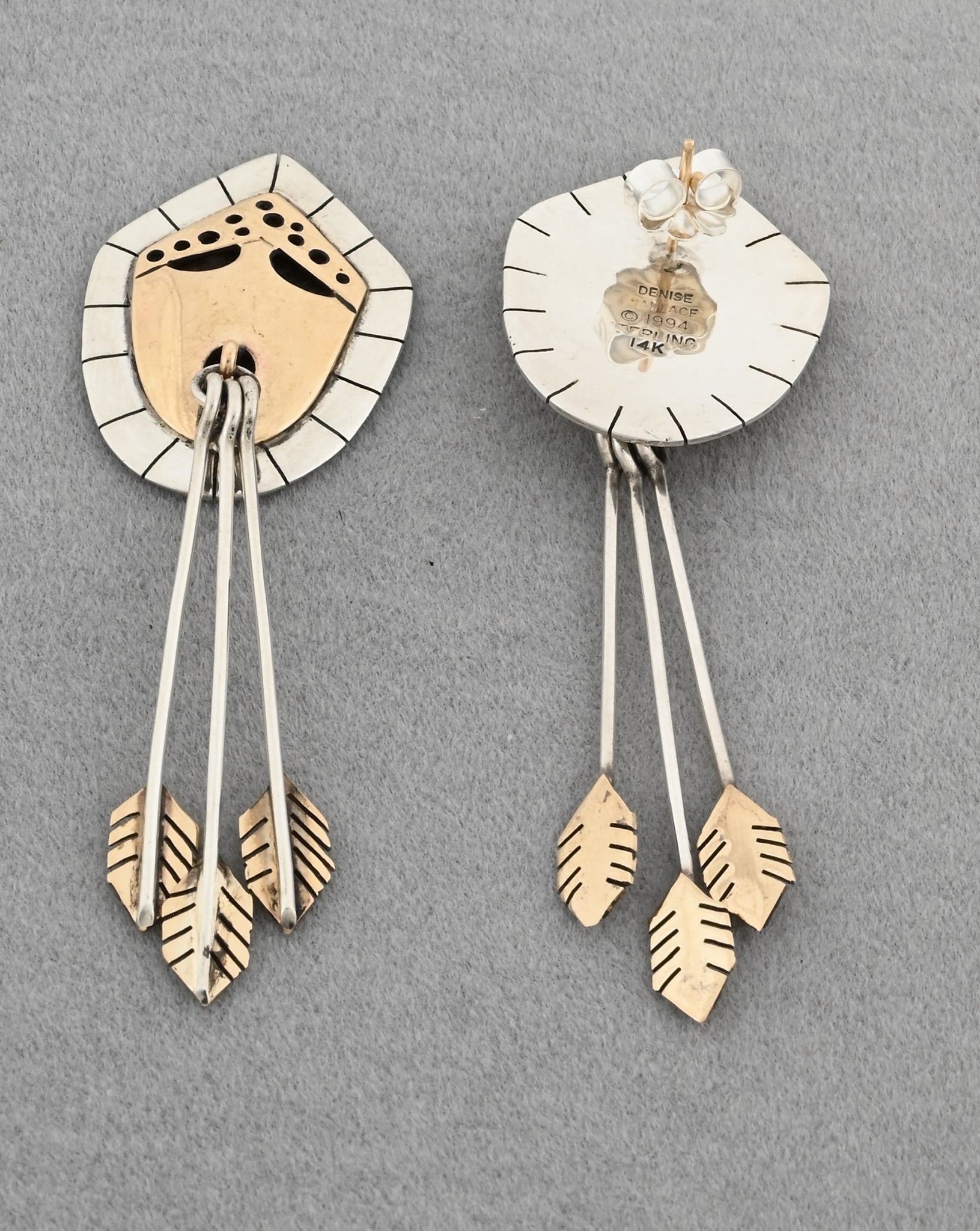 The Spirit of Driftwood Earrings by Denise Wallace