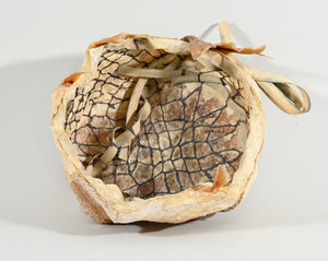 King Salmon Skin Basket by Frances Ann Reed (1943-2008) (non native)