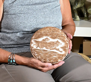 Quill Box with Running Wolves by Yvonne Walker Keshick