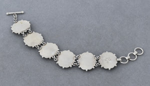 Sterling Link Bracelet with Crosses by Victor Trujillo