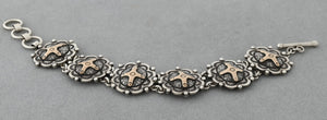 Sterling Link Bracelet with Crosses by Victor Trujillo