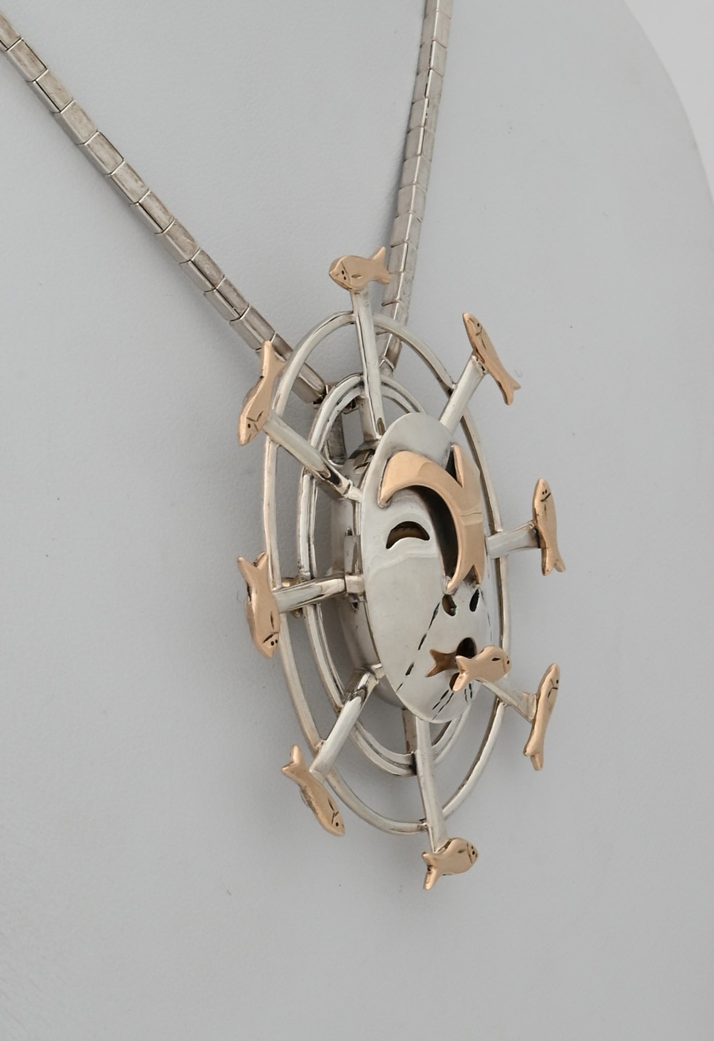 Denise Wallace Fisherwoman Mask Pin/Pendant; #62 of 100