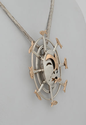 Denise Wallace Fisherwoman Mask Pin/Pendant; #62 of 100