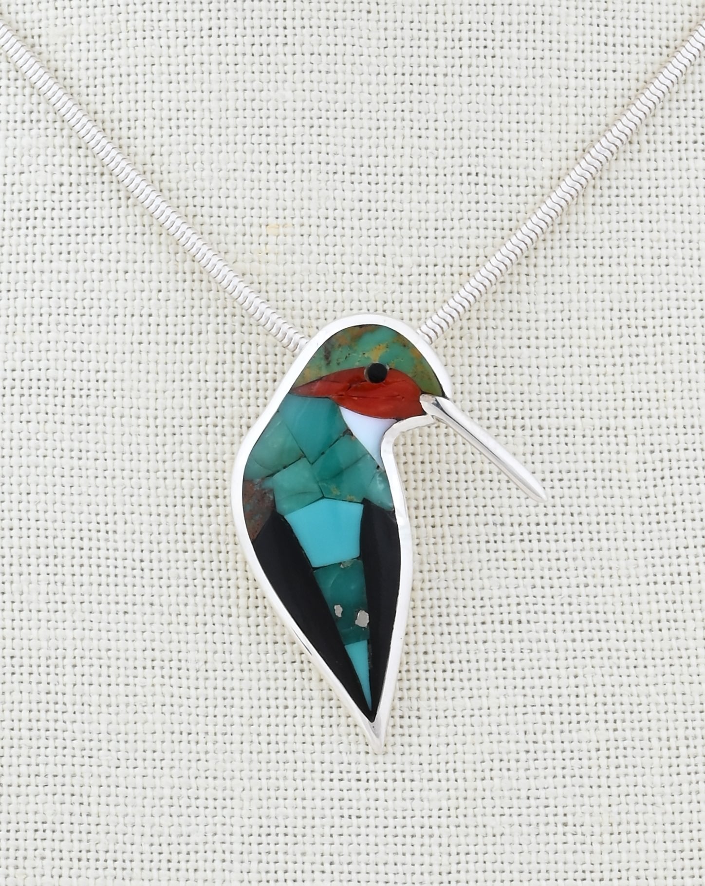 Pendant with Hummingbird by Rolanda Haloo