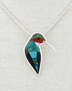 Pendant with Hummingbird by Rolanda Haloo