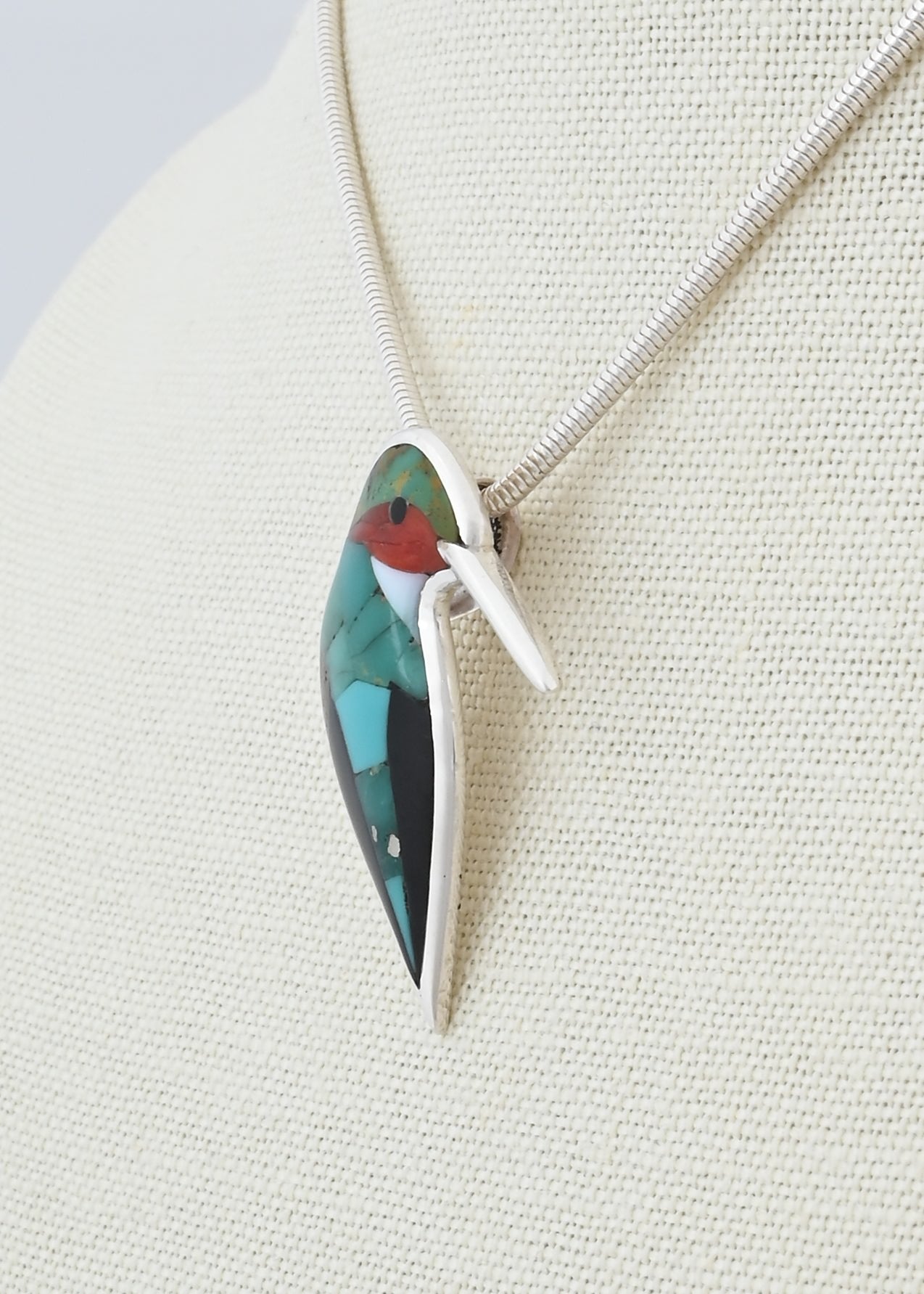 Pendant with Hummingbird by Rolanda Haloo
