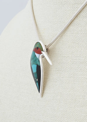 Pendant with Hummingbird by Rolanda Haloo