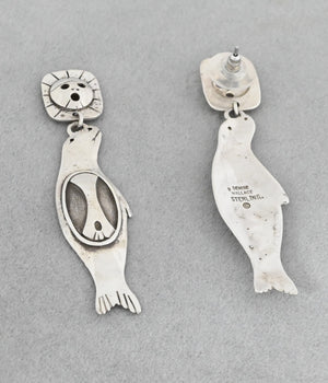 Earrings with Seals by Denise Wallace