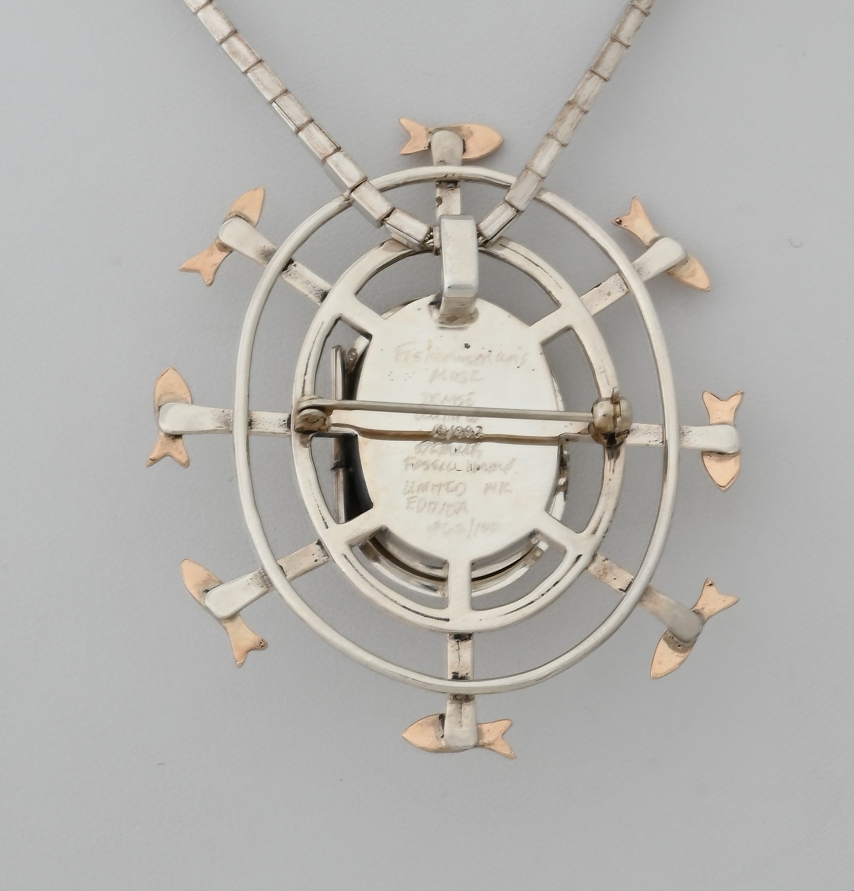 Denise Wallace Fisherwoman Mask Pin/Pendant; #62 of 100