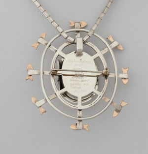 Denise Wallace Fisherwoman Mask Pin/Pendant; #62 of 100