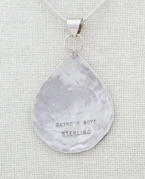 Pendant with Hummingbird Inlay by Raymond Boyd