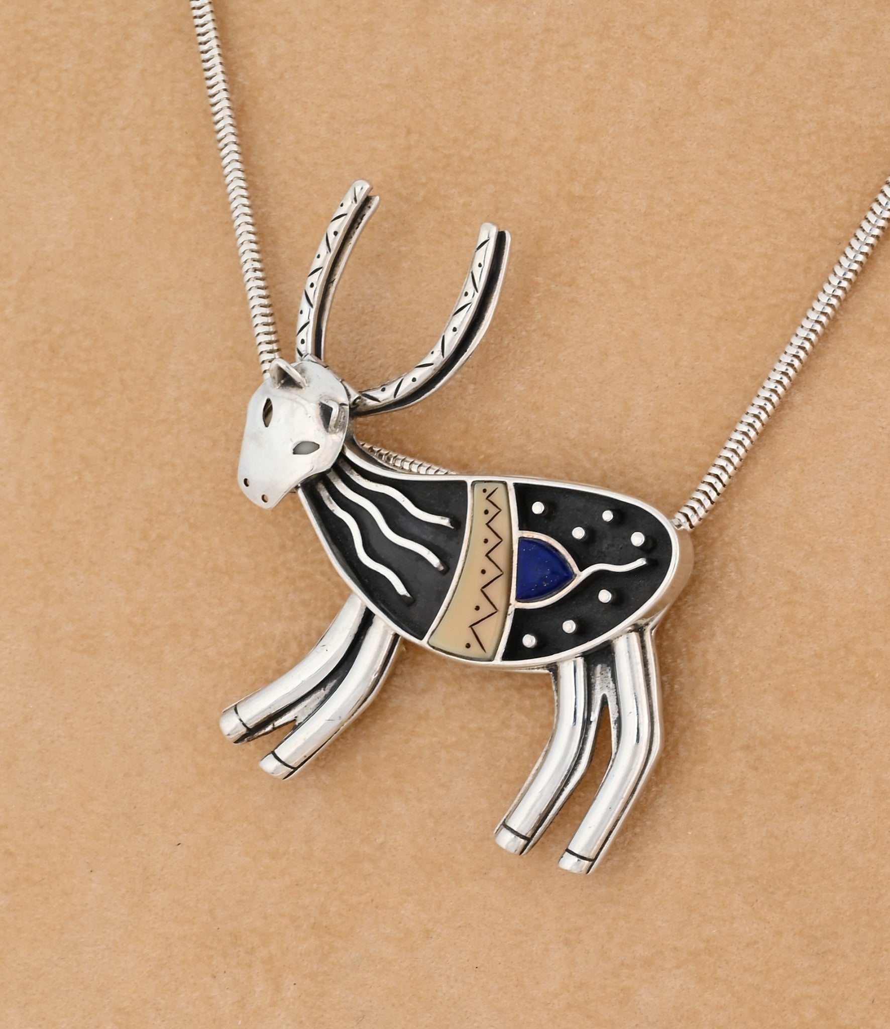 Caribou Pin/Pendant by Denise Wallace