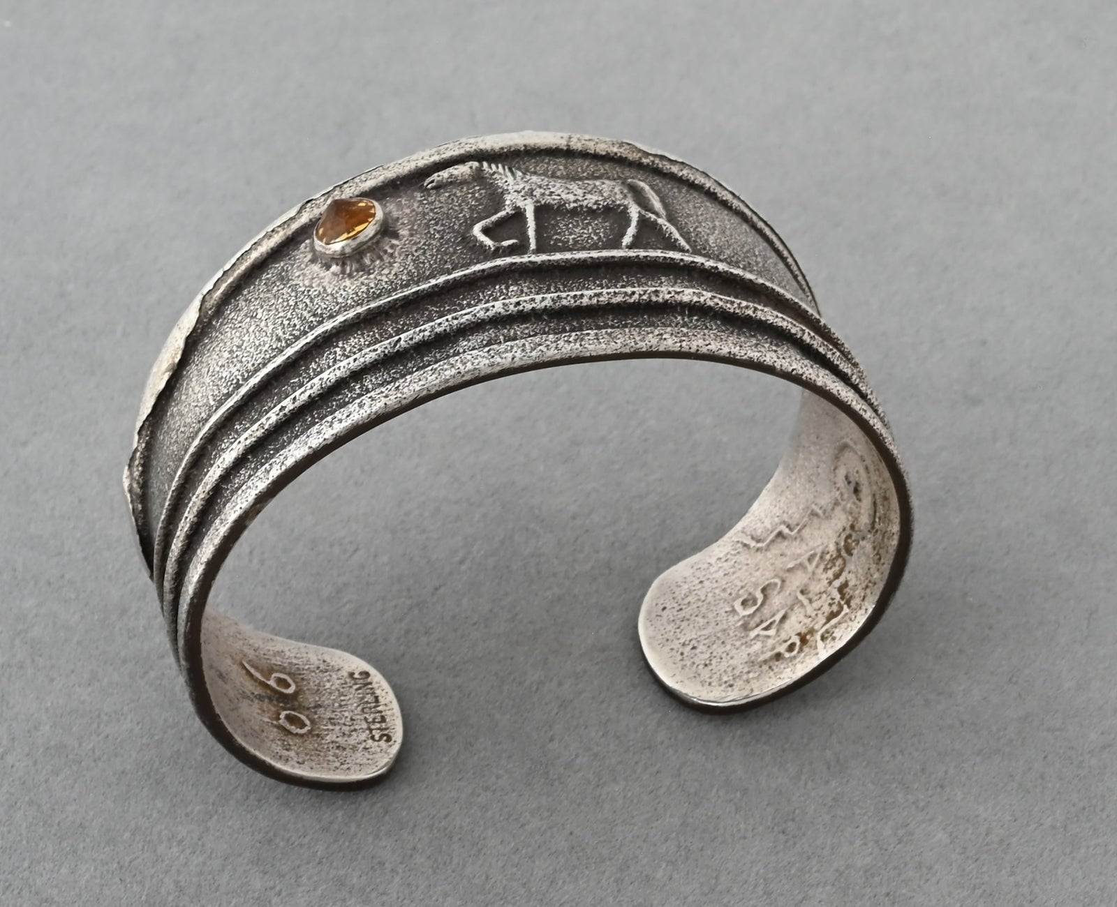 Horse Bracelet with Citrine by Anthony Lovato