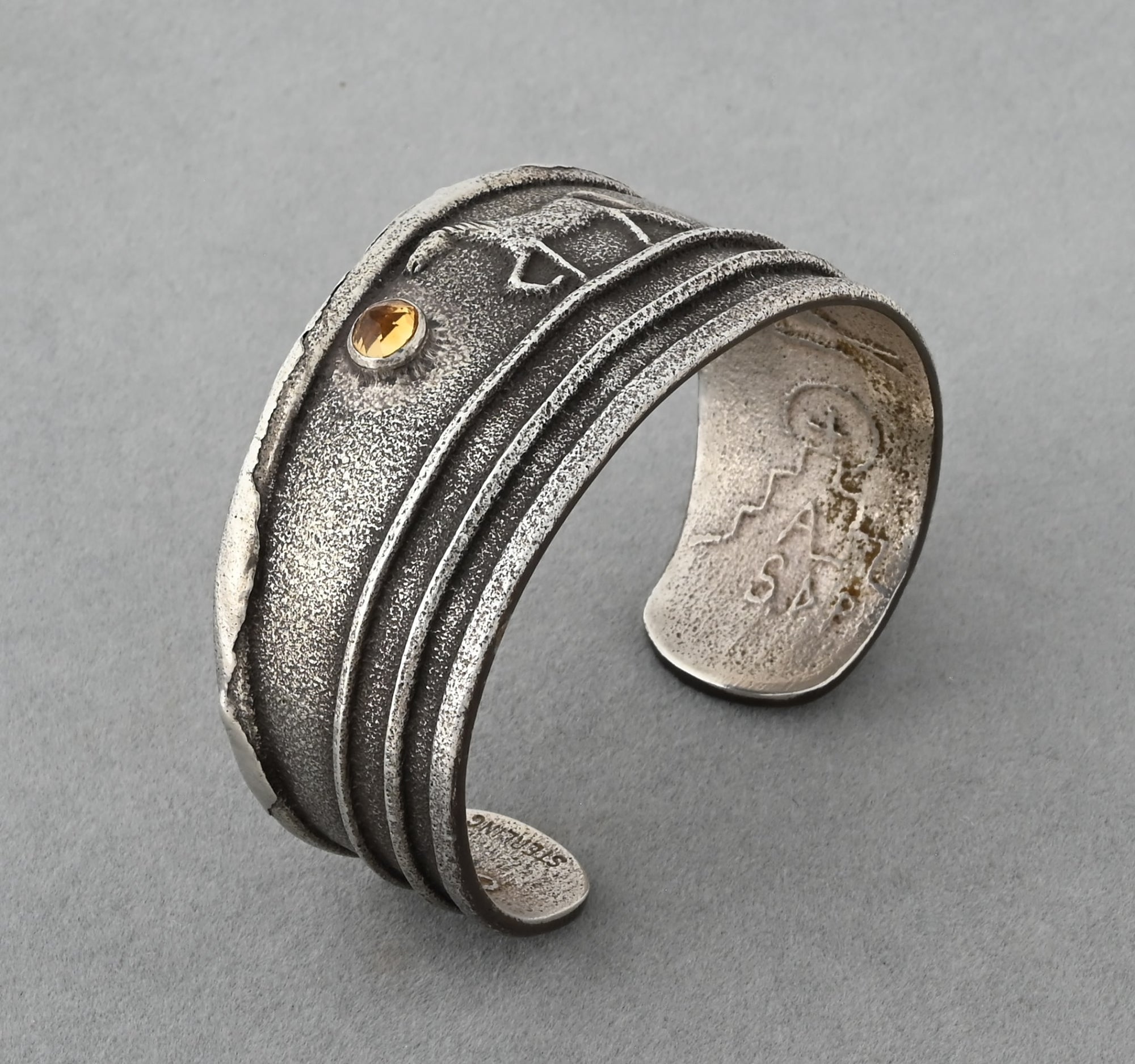 Horse Bracelet with Citrine by Anthony Lovato