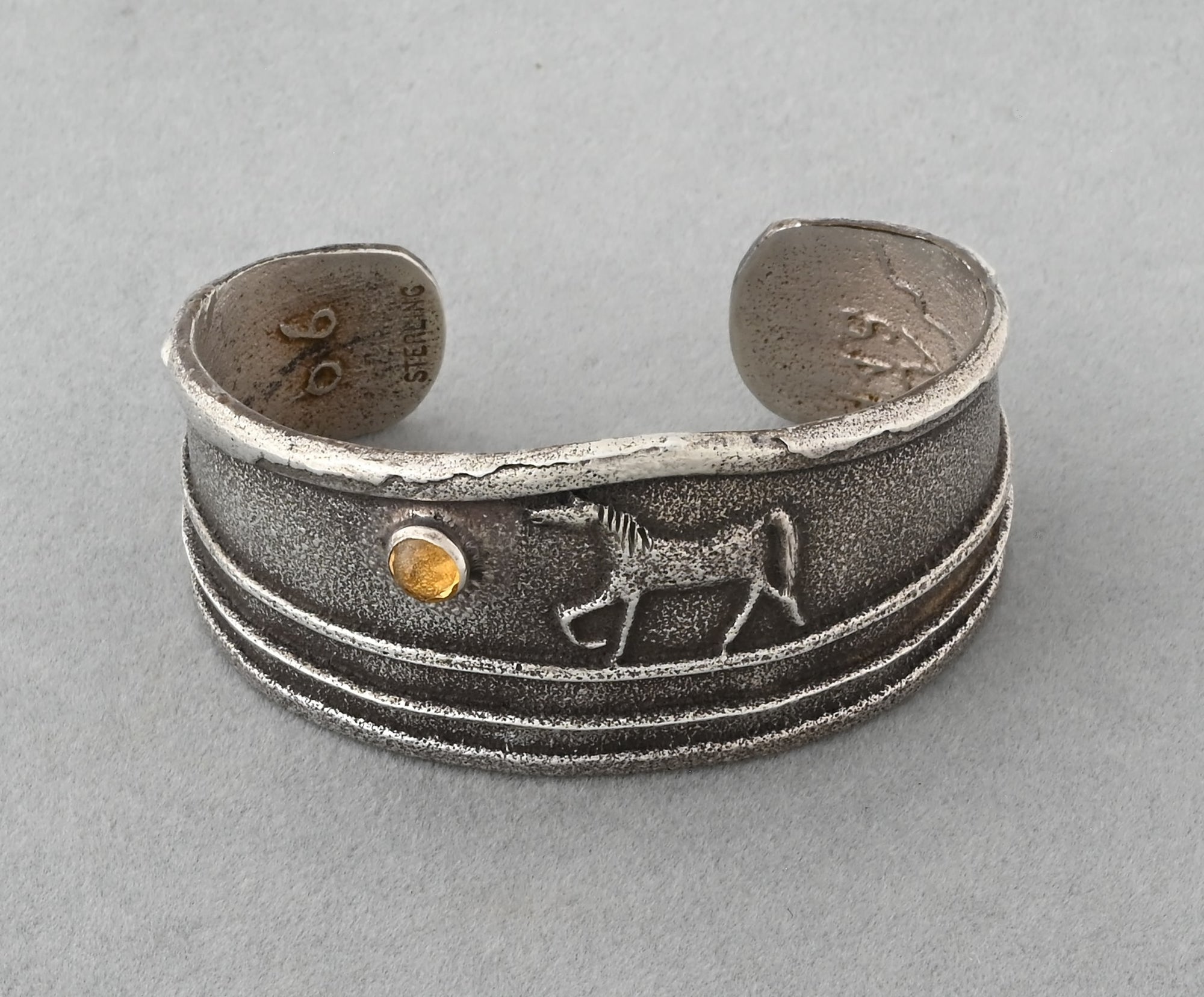 Horse Bracelet with Citrine by Anthony Lovato