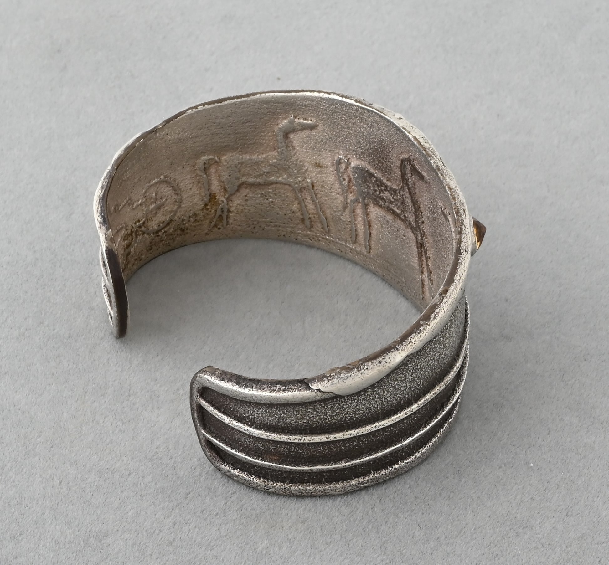 Horse Bracelet with Citrine by Anthony Lovato