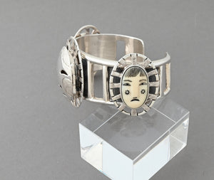Woman In The Moon Bracelet by Denise Wallace