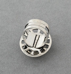 Woman-in-the-Moon Ring by Denise Wallace; Size 7.5