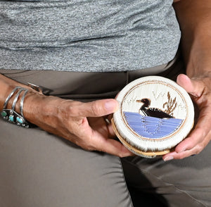Quill Box with Floating Loon by Penny Worthington