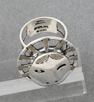 Woman-in-the-Moon Ring by Denise Wallace; Size 7.5